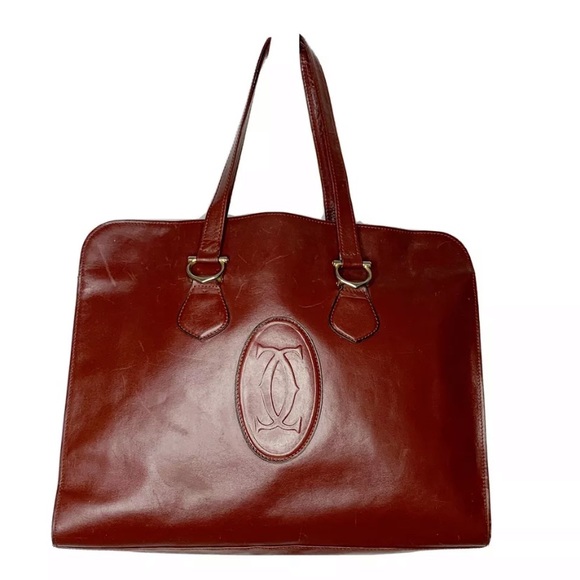Cartier Handbags - Cartier leather tote bag